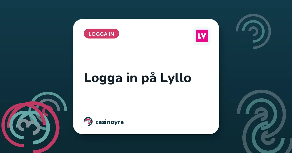 Logga in på Lyllo