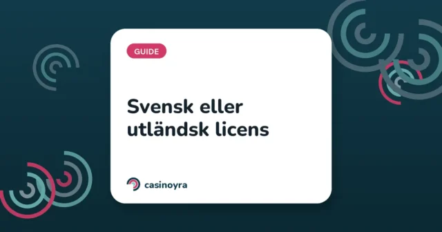 Svensk eller utländsk licens