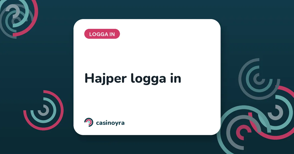 Hajper logga in