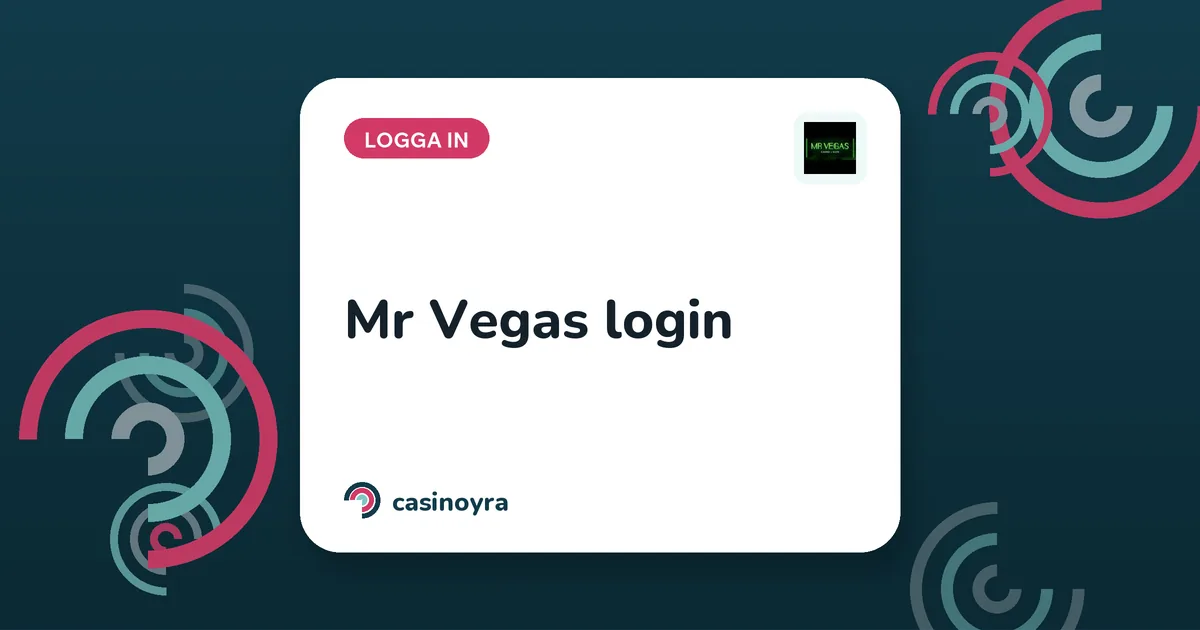 Mr Vegas login